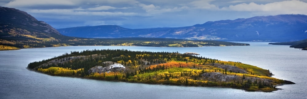 Bove Island Yukon Territory Canada Canvas Art - Richard Wear Design Pics (44 x 14)