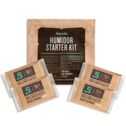 Boveda Humidor Starter Kit Bundle Season a Wood Humidor Plus Maintain Humidity with 2-Way Humidity Control | Includes 2 Each Size 60 Boveda 84% RH & 72% RH | 1-Count