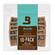 Boveda 58% Two-Way Humidity Control for Storing ½ oz – Size 4 – 10 pack – Moisture Absorbers for Small Storage Containers – Hydration packets in Resealable bag