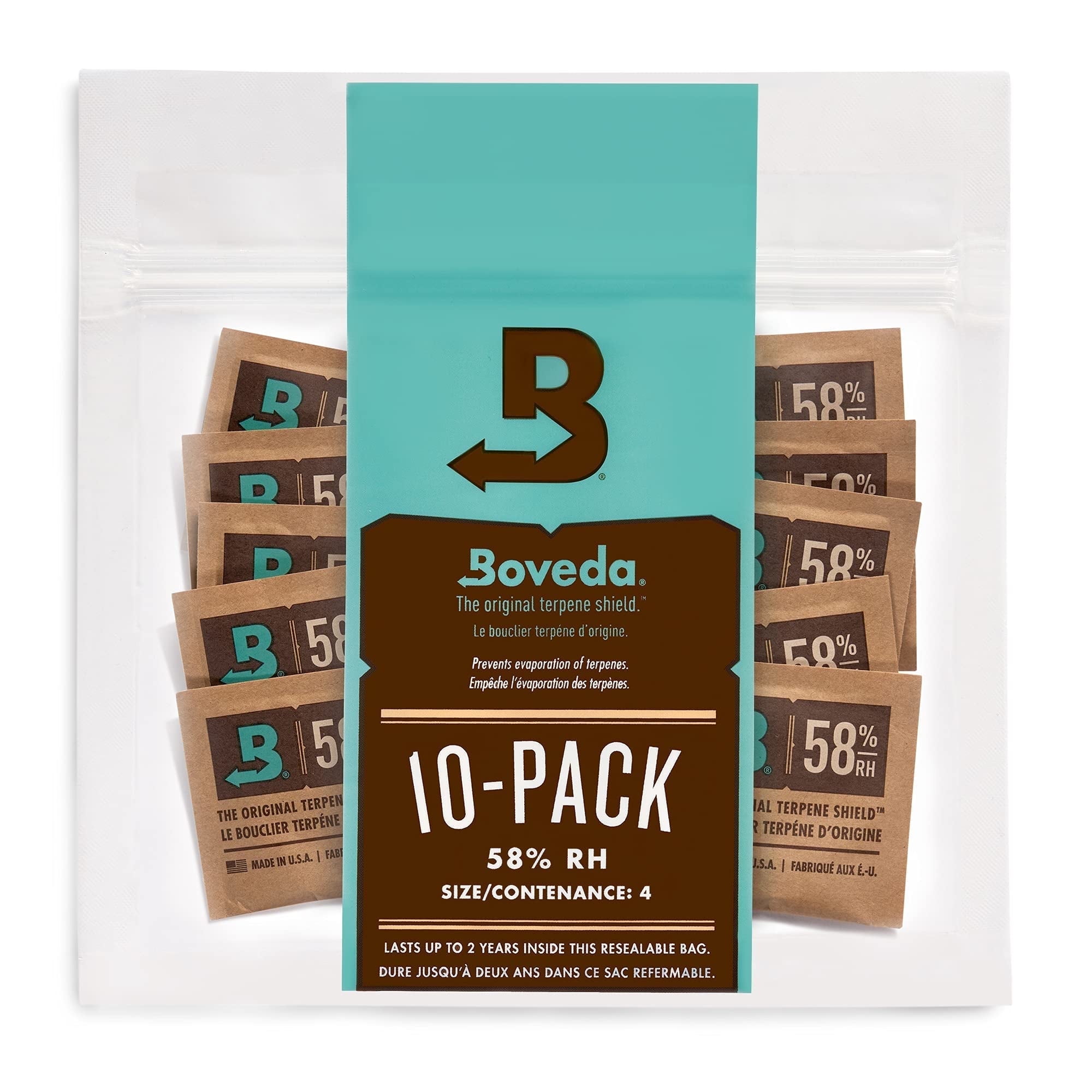 Boveda Humidity Control Packs 58% RH Size 4 for ½ oz Small Storage ...