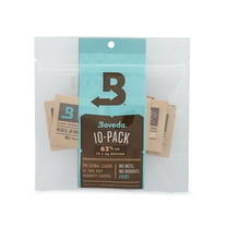 Boveda 62% Two-Way Humidity Control Packs For Storing ½ oz – Size 4 – 10 Pack – Moisture Absorbers for Small Storage Containers – Humidifier Packs – Hydration Packets in Resealable Bag