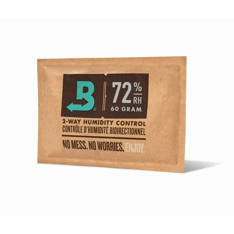 Boveda 72% RH 2-Way Humidity Control – Restores & Maintains Humidity – All  In One Solution For Humidification- Patented Technology for Cigar Humidors  – Convenient & Versatile - 10 Count Resealable Bag 