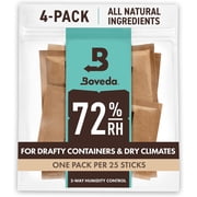 Boveda 72% Humidity Control Packs, Size 60, 4-Pack - for Dry Environments