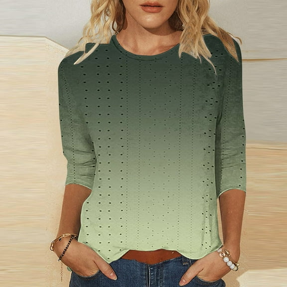 Bovemsi 2025 Women's Casual Short Sleeve Crew Neck T-Shirt – Basic Solid Color Summer Top, Green, M