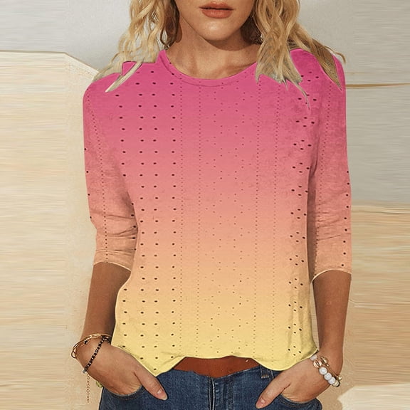 Bovemsi 2025 Women's Casual Short Sleeve Crew Neck T-Shirt – Basic Solid Color Summer Top, Red, L