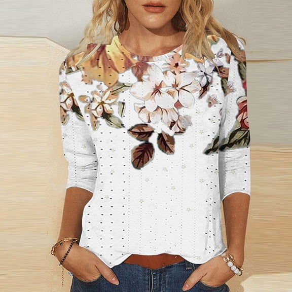 Bovemsi 2025 Women's Casual Short Sleeve Crew Neck T-Shirt – Basic Solid Color Summer Top, White, XL