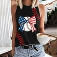 thumbnail image 1 of Bovemsi Baseball Shirt Women Baseball Mom Tank Tops Graphic Tee Cute Workout T Shirts Casual Summer Sleeveless Vest, Black Women's Summer Tank Tops, XXL, 1 of 4