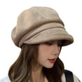 thumbnail image 1 of Bovemsi Beret Hats for Women Newsboy Cap Visor Soft Panels Vintage Cabbie Hat Girls Artist Beret Cap, 1 of 7