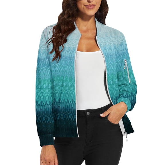 Bovemsi Bomber Jackets for Women Jacket 2025 Causal Zip Up Coats Long Sleeve Stand Collar Fall Lightweight Outerwear Tops Light Jackets