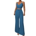 thumbnail image 1 of Bovemsi Camisole Tops for Women European American Elegant Suspender Vest & Belted Trousers Set Basic Tanks, 1 of 7