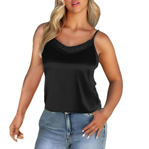 Bovemsi Camisole Tops for Women Lace Suspenders Are Designed With A Sense Of Wearing New Summer Plus Size Back Suit Vest And Top Basic Tanks