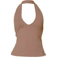 thumbnail image 1 of Bovemsi Camisole Tops for Women Strap Vest Wearing Wild Slim Top Solid Color Sleeveless Female Basic Tanks, 1 of 3