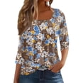 thumbnail image 1 of Bovemsi Camisole Tops for Women Vintage Solid Color T Shirt With Square Neck Ladies Casual Pleated Loose And Flowing Sleeve Top Basic Tanks, 1 of 6