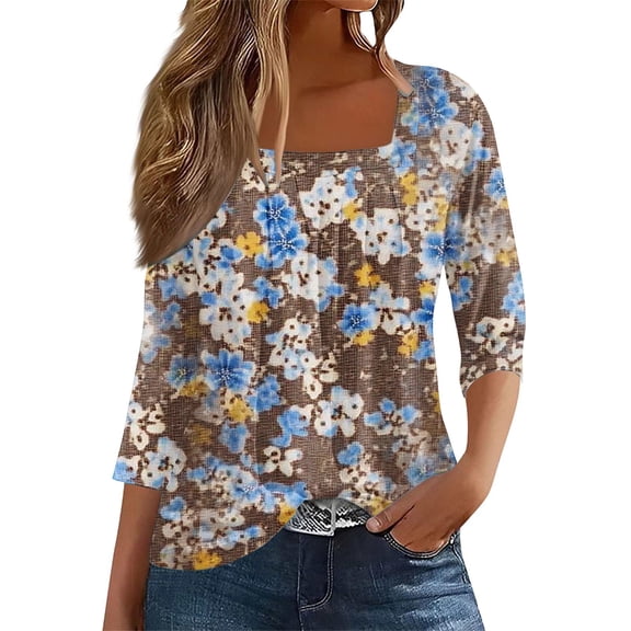 Bovemsi Camisole Tops for Women Vintage Solid Color T Shirt With Square Neck Ladies Casual Pleated Loose And Flowing Sleeve Top Basic Tanks