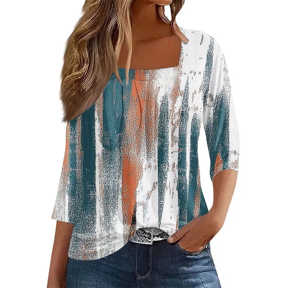 Bovemsi Camisole Tops for Women Vintage Solid Color T Shirt With Square Neck Ladies Casual Pleated Loose And Flowing Sleeve Top Basic Tanks