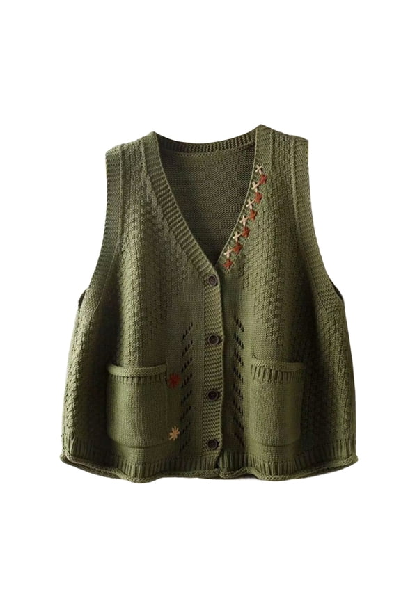 Camisole Tops for Women Women's Layered Vest Knitted Fashion Retro Sweater With Autumn And Winter Literary Slimming Basic Tanks