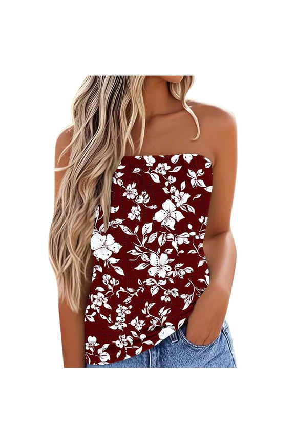 Camisole Tops for Women Women's Tube Crop Top Sleeveless Backless Summer Shoulderless Tank Elegant Hollow Vests Basic Tanks