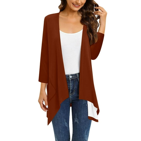 Bovemsi Cardigan Sweaters for Women Short Sleeve Cardigans Casual Drape Open Front Lightweight Summer With Pocket High Cardigans Lightweight