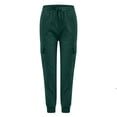 thumbnail image 1 of Bovemsi Cargo Pants Women Fashion Solid Color Overalls Pocket Trousers Casual Travel Pants, 1 of 9
