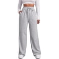thumbnail image 1 of Bovemsi Casual Pants for Women Baggy Drawstring High Waisted Bottom Sweatpants Summer Hiking With Pockets Athletic Pants, 1 of 7