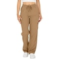 thumbnail image 1 of Bovemsi Casual Pants for Women Cargo Lightweight Hiking With Pocket Outdoor Drawstring Wide Leg Baggy Parachute Pant Beach Trousers with Pockets, 1 of 9
