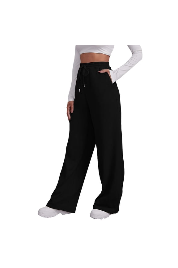 Casual Pants for Women Ladies' Tunic Sweatpants High Waist Yoga Sports Belt Pocket for Travel