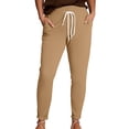 thumbnail image 1 of Bovemsi Casual Pants for Women Solid Color Sports Training Lightweight Running Jogging Beach Trousers with Pockets, 1 of 4