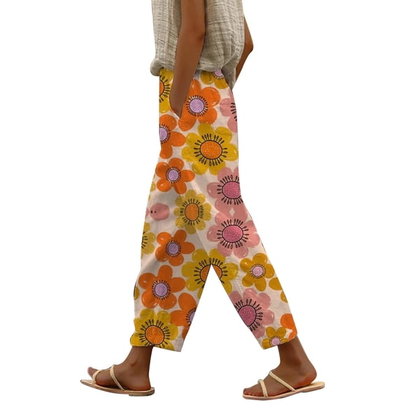 Bovemsi Casual Pants for Women Spring And Summer Drawstring with Pockets