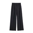 thumbnail image 1 of Bovemsi Casual Pants for Women Wide Leg High Elastic Waisted In The Back Business Work Trousers Long Straight Suit with Pockets, 1 of 8