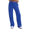 thumbnail image 1 of Bovemsi Casual Pants for Women Wide Leg Inside Drawstring Loose Sweatpants With Fit Fashion with Pockets, 1 of 8