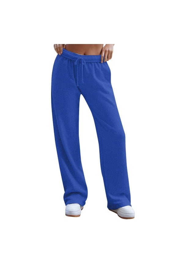 Casual Pants for Women Wide Leg Inside Drawstring Loose Sweatpants With Fit Fashion with Pockets