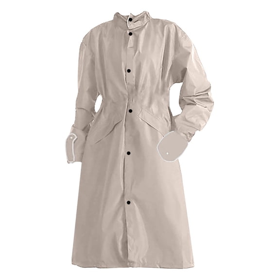 Bovemsi Coats for Women Men's And Women's Oversized Loose Windbreakers With Extended Thickened Windproof Straps Wrist Windbreaker Jacket