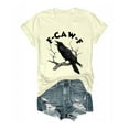 thumbnail image 1 of Bovemsi Crow Graphic T Shirt For Men Women Cotton T Shirts, 1 of 5