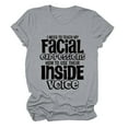 thumbnail image 1 of Bovemsi Funny Teacher T Shirt Women I Need To Teach My Facial Expressions Humor Graphic Tees Tshirts Sarcastic T Shirt Tops, Gray Women's Summer Short Sleeve T-Shirts, M, 1 of 6