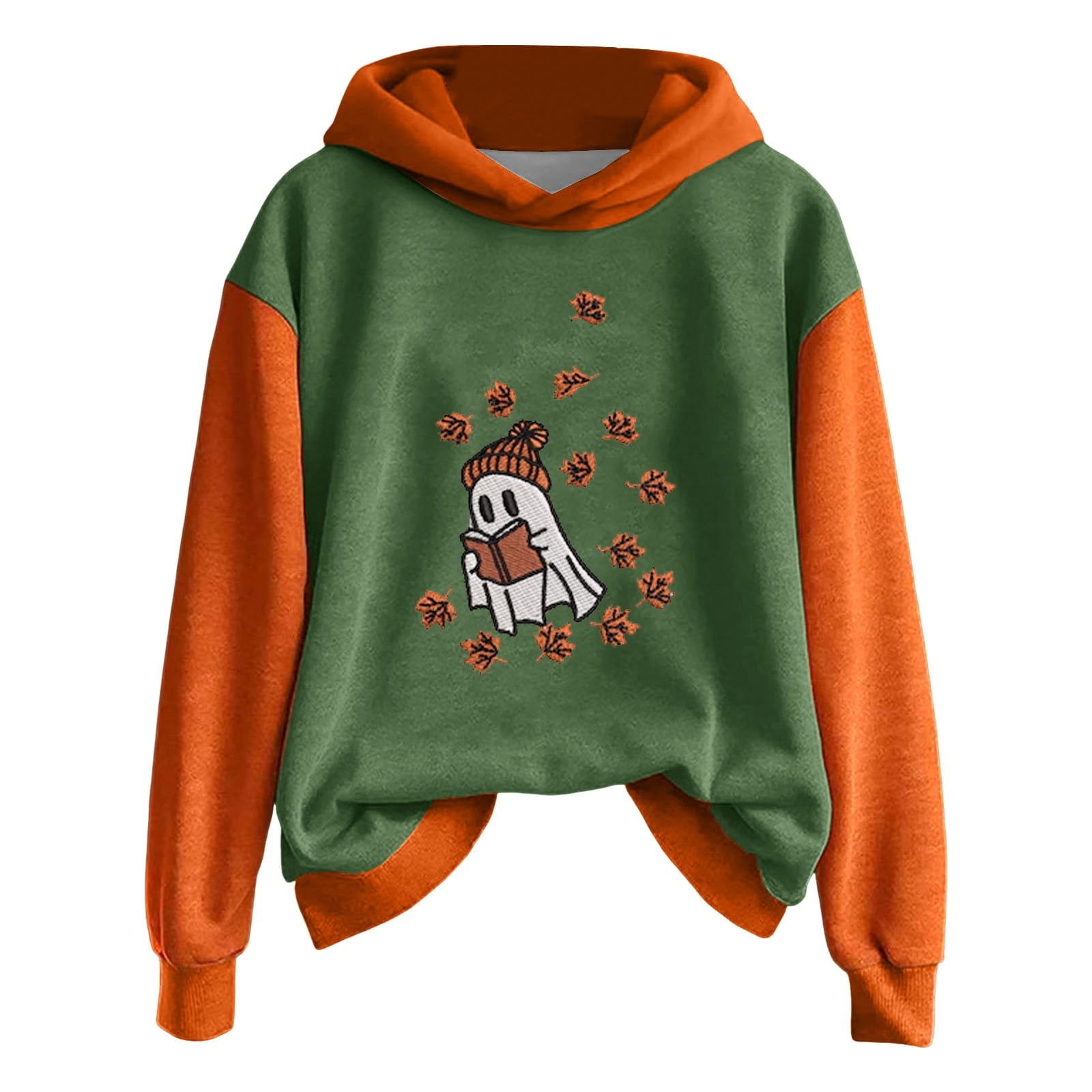 Bovemsi Halloween Sweatshirt Ladies Print Funny Little Loose Hooded Comfort Hoodie - Walmart.com
