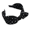 thumbnail image 1 of Bovemsi Headbands for Women Hair Hoop Sweet Polka Dot Print Bowknot Wide Cloth Headband Headwrap Makeup Headband, 1 of 4