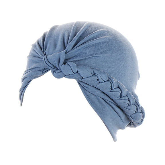 Bovemsi Headscarf for Women's Hair Head Hat Cap Ethnic Cover Wrap Turban Ladies Multicolor Braid Hijab Solid Color Baotou Muslim Satin Large Hair Scarves