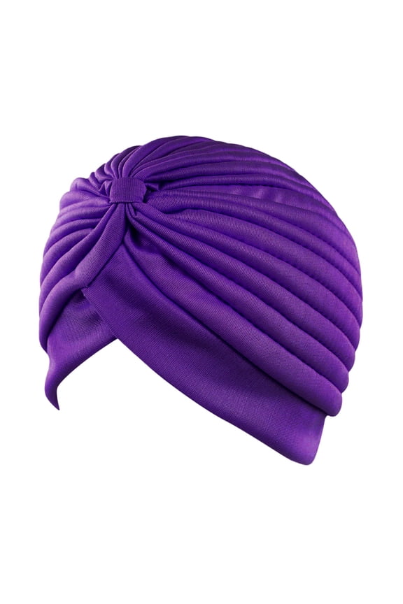 Headscarf for Women's Stretch Turbans Pleated Headwraps Assorted Colors Head Covers Solid Coverings Girls Accessories Satin Large Hair Scarves