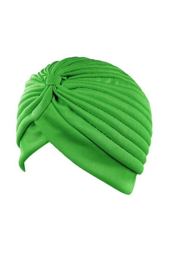 Headscarf for Women's Stretch Turbans Pleated Headwraps Assorted Colors Head Covers Solid Coverings Girls Accessories Satin Large Hair Scarves