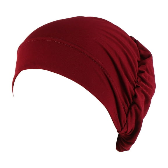 Bovemsi Headscarf for Women's Hair Cotton Turban Sleep Cap Chemo Hats Headband Muslim Scarf Soft Slouchy Cover Satin Large Hair Scarves