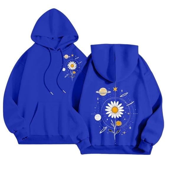 Bovemsi Hoodie for Women Cute Graphic Hoodies Girls Oversized Fleece Lined Hooded Sweatshirts With Hood Fall Trendy 2025 Lightweight Hoodies