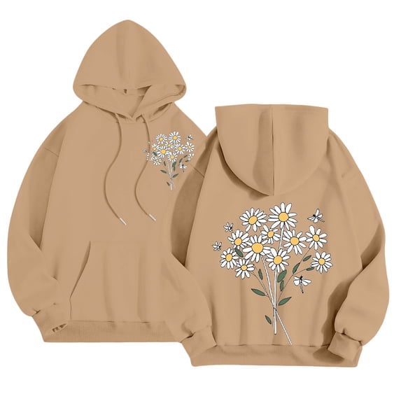Bovemsi Hoodie for Women Cute Graphic Hoodies Girls Oversized Fleece Lined Hooded Sweatshirts With Hood Fall Trendy 2025 Lightweight Hoodies
