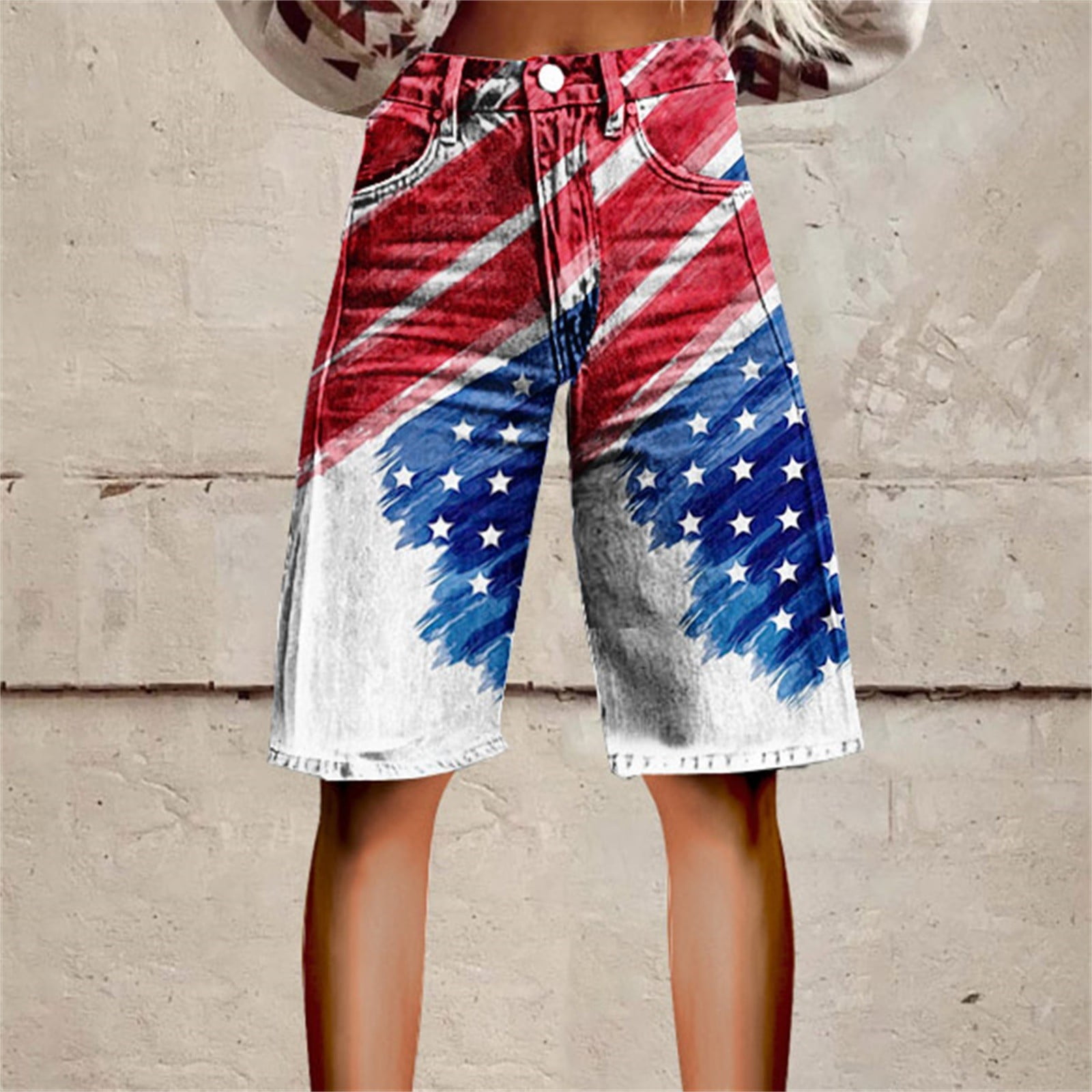 American Flag Shorts Women