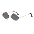 thumbnail image 1 of Bovemsi Ladies' Sun Shade Sunglasses Cloud Shape Vintage Glasses Tone Retro Irregular Unisex Fishing Glasses, 1 of 2