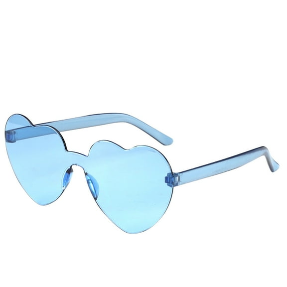 Bovemsi Ladies' Sun Shade Sunglasses Frameless Transparent Glasses Europe And America Candy Color Couple Fishing Glasses