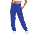 thumbnail image 1 of Bovemsi Lounge Pants Women Mens Pants Casual Solid Color Track Cuff Workout With Pocket Hiking Pants, 1 of 9