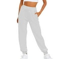 thumbnail image 1 of Bovemsi Lounge Pants Women Mens Pants Casual Solid Color Track Cuff Workout With Pocket Hiking Pants, 1 of 9