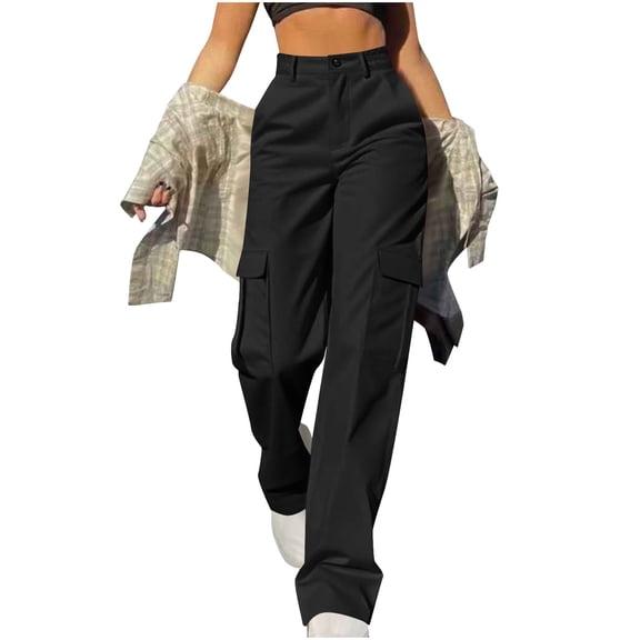 Bovemsi Lounge Pants Women Mid Length And Tight Waist Three Long Pants Casual Work Hiking Pants