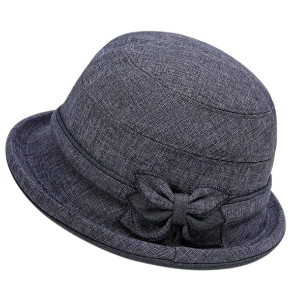 Bovemsi Pillbox Hat Women Autumn And Winter Dome Casual Fisherman Pot Small Bowler Cocktail Tea Party Headwear
