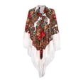 thumbnail image 1 of Bovemsi Scarf for Women Fashion Bohemian Ethnic Style Tie Tassel Prevents Basks In Cape Large Scarf Top, 1 of 5